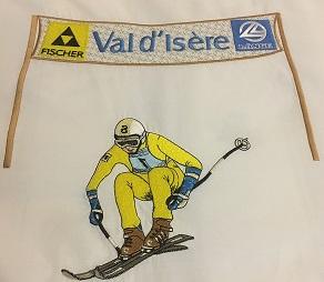 Skieur jaune 1