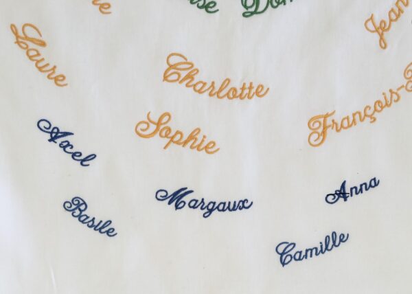 La table des générations : quand la broderie raconte notre histoire .