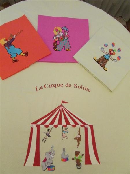 « Le cirque de Soline « pour une couette.